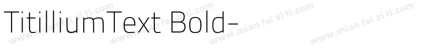 TitilliumText Bold字体转换